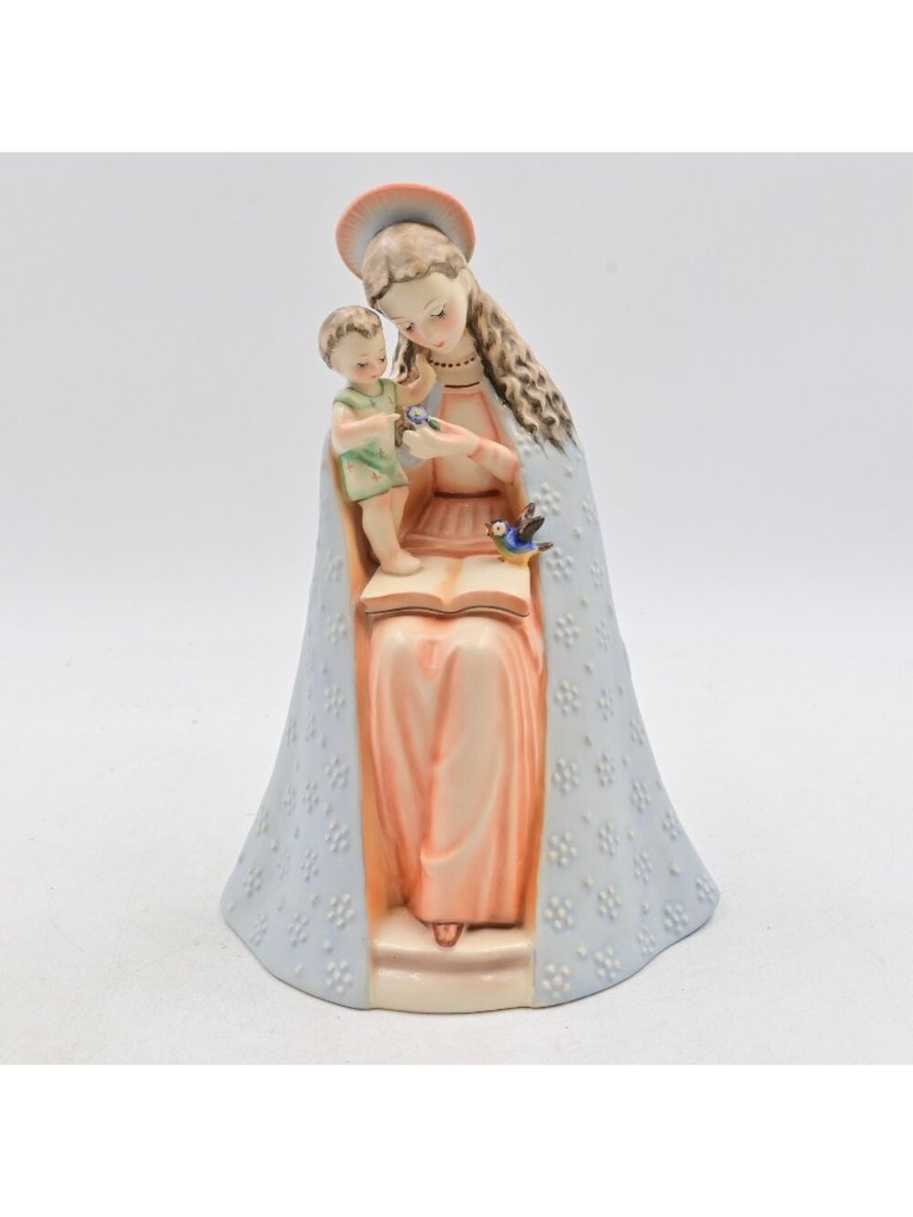 Goebel Hummel Flower Madonna Figurine 10/1 Vintage Mary Baby Jesus TMK 5